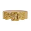 Grit Square Buckle Belt Personalized Fish Scales Belt Elastic Waist Seal Women'S Dress Accessories