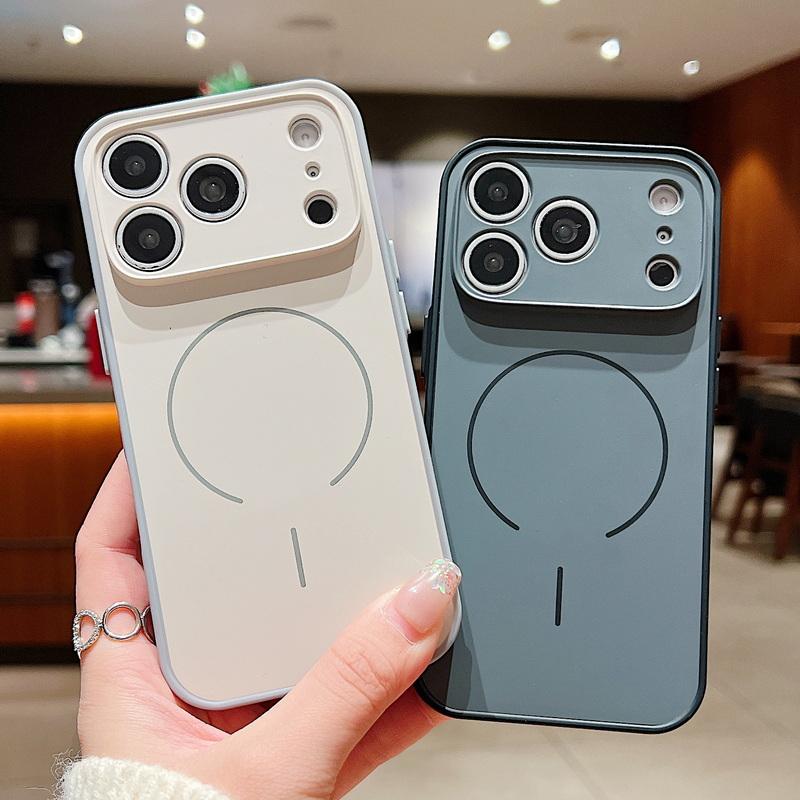 For iPhone 17 Pro Max Case Magnetic For Magsafe Wireless Charge Shockproof Matte Cover For iPhone 16 Pro Max Funda iPhone 13 14 15 Pro Max