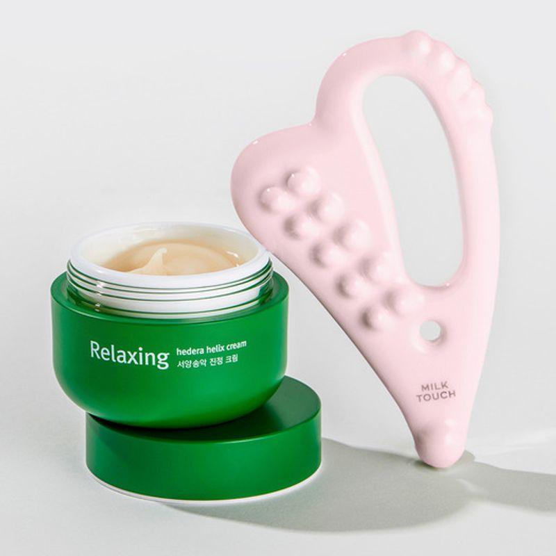 

Milktouch [Exclusive] Slim Face Ceramic Pink Gua Sha + Western Pine Soothing Cream 100ml Pink Guasha + Soothing Cream 100ml