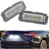 NJSBYL Xenon White LED License Plate Lights for 2014 2015 2016 2017 2018 2019 2020 Maserati-Ghibli S S-Q4 M157 LED Rear License Plate Tag Lamps