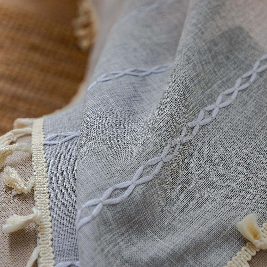 Short Curtain American Country Half Curtain Pull Curtain Bay Window Kitchen Blackout Small Curtain Coffee Curtain