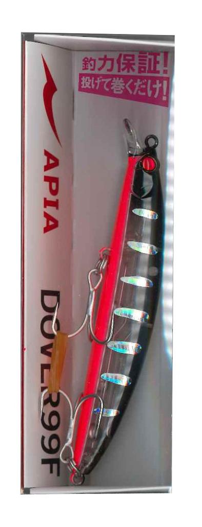 APIA DOVER99F Minnow Black Head Clear Lure #09