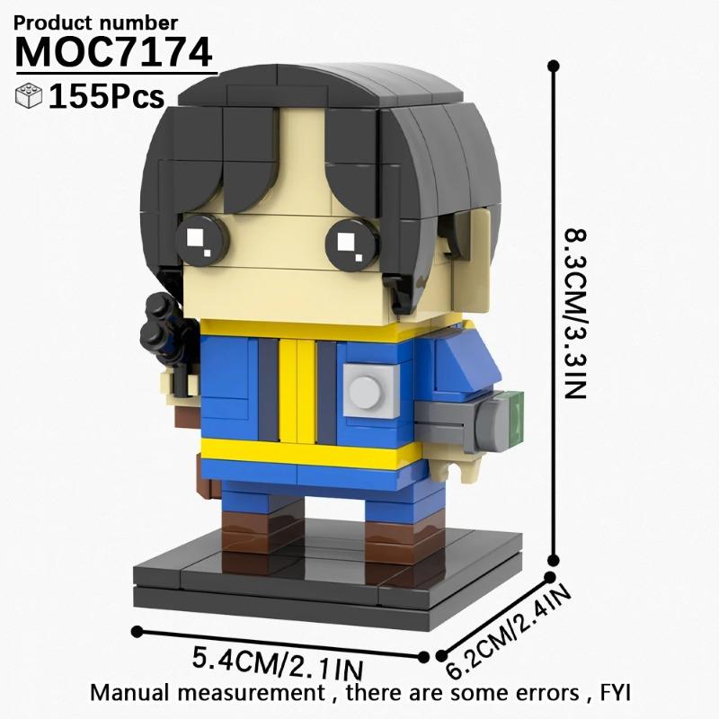 MOOXI Radiation Series MOC Bricks Set BrickHeaded T60 Power Armor Action Figures DIY Building Blocks Kids Toys For Children Gift