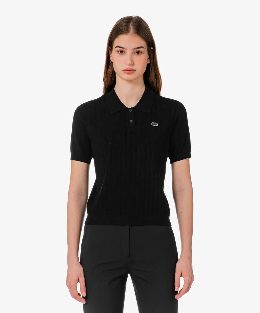 LACOSTE Women'S Golf Scalloped Polo Sweater Af331E-56G 031