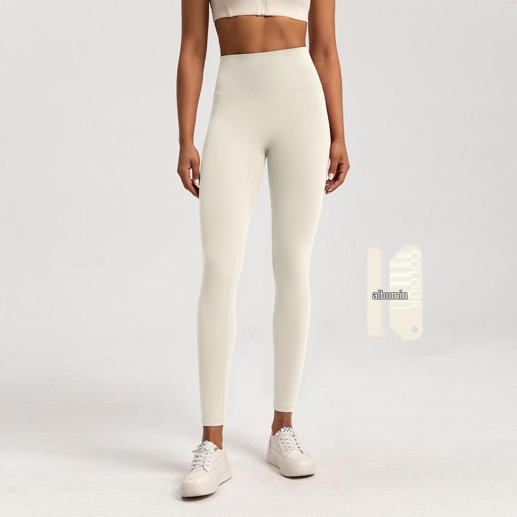 Women's High-Waist Plus Velvet Yoga Pants - Warm, Hip-Lifting, Thick, Elastic Leggings for Autumn/Winter Fitness