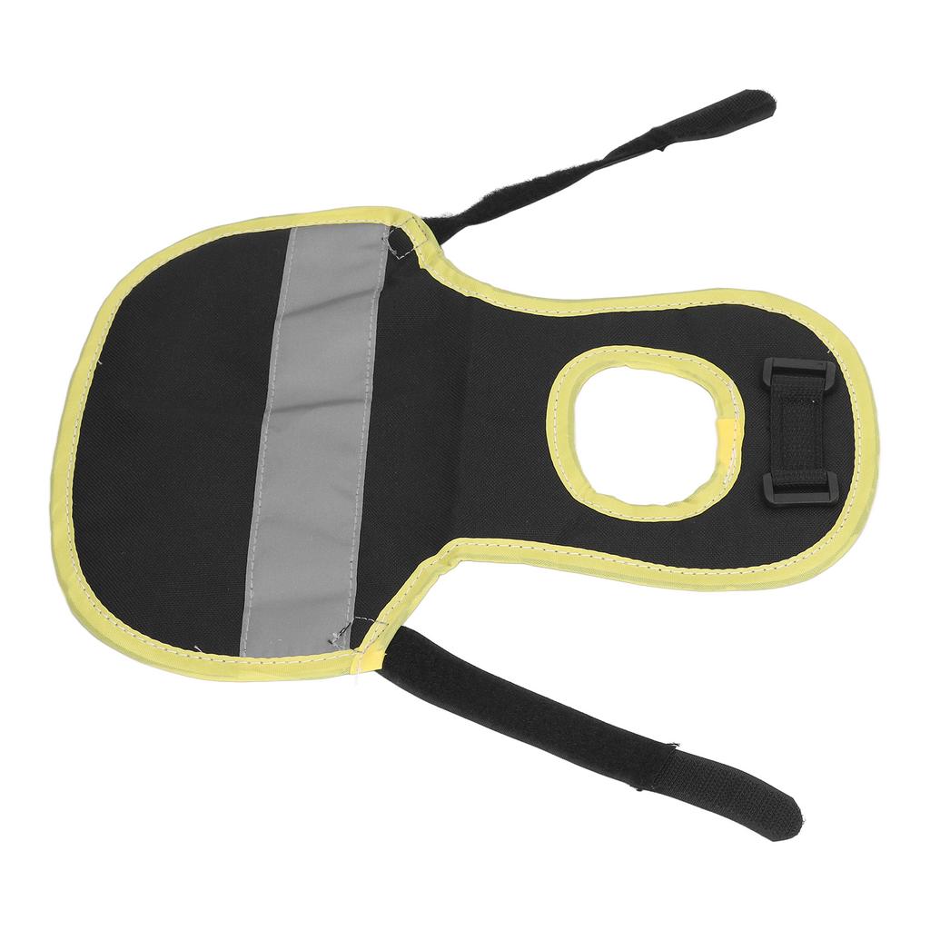 Chicken Reflective Vest Warm Safe Lightweight Poultry Harness Vest for Hen Ducks Geese Black