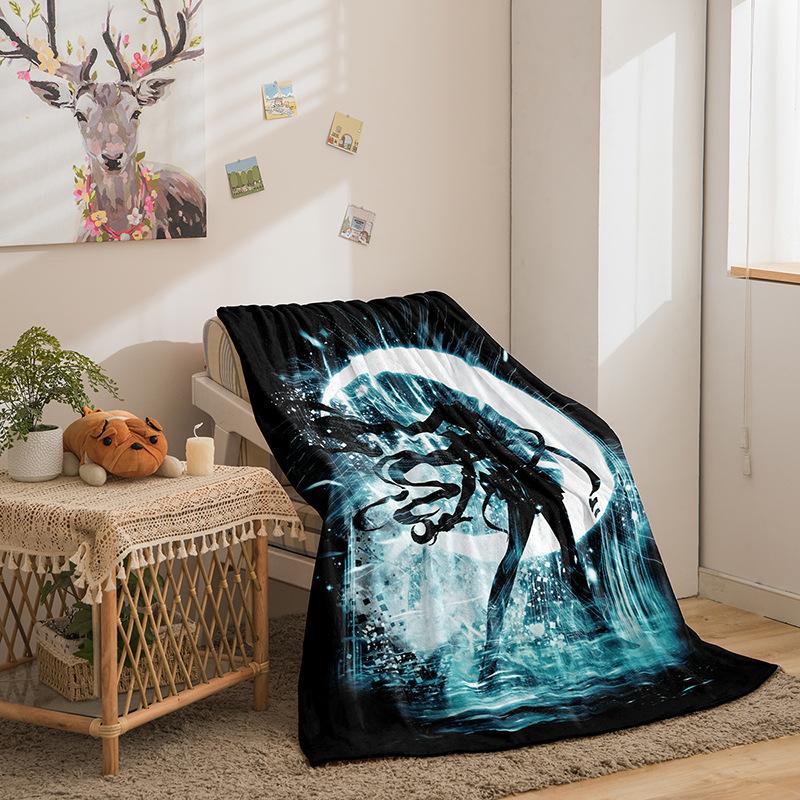 Cartoon Beautiful Girl Series Double-Sided Flannel 3D Digital Printing Blanket Blanket