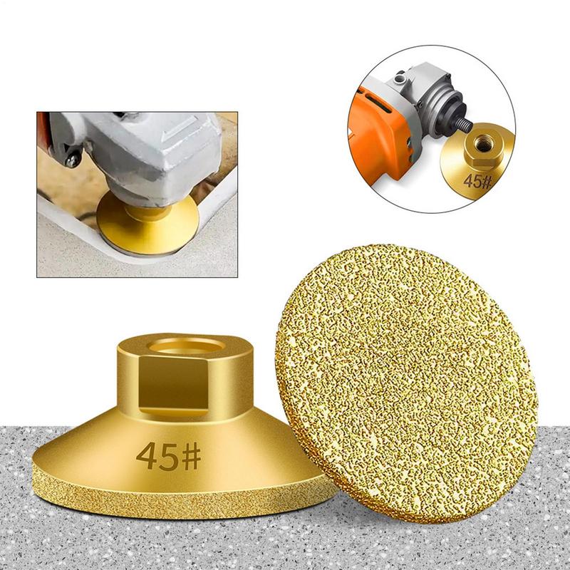 Flat Grinding Cup Wheel M10 Brazed Trimming Discs Brazed Flat Grinding Head Replacement For Craftsmen Enthusiasts Set Of 3