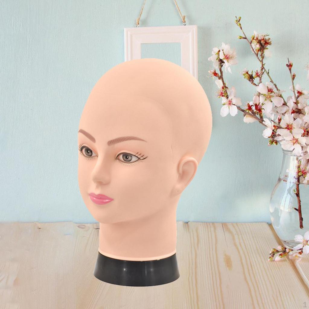 Buy Female PVC Mannequin Head Model Wig Glasses Hat Display Stand 09A4H ...