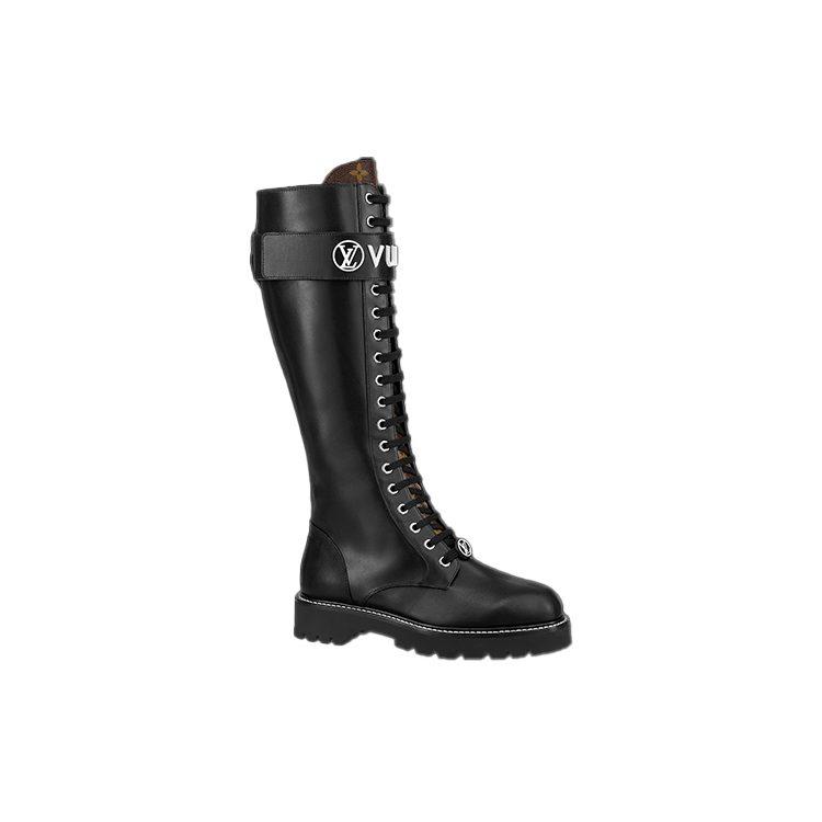 Louis Vuitton Territory Flat High Ranger Boots 'Black' Women's 1A9H1K