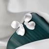 VENTFILLE 925 Sterling Silver Vintage Earrings For Women Simple Flower Pearl Earring Jewelry Prevent Allergy Gift Wholesale