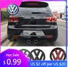 Für VW Volkswagen Jetta MK5 Golf 2 Stück Auto Frontgrill/Heck Emblem Abdeckungen Logo Aufkleber Für Volkswagen VW POLO Scirocco GOLF 5