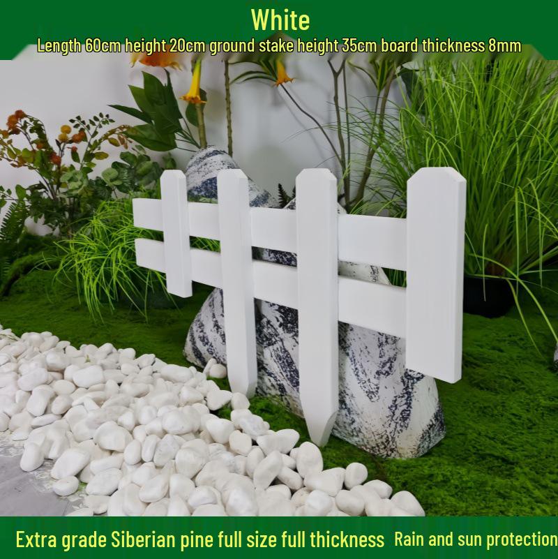 Outdoor Garden Decorative Wooden Picket Fence for Yard and Flower Beds