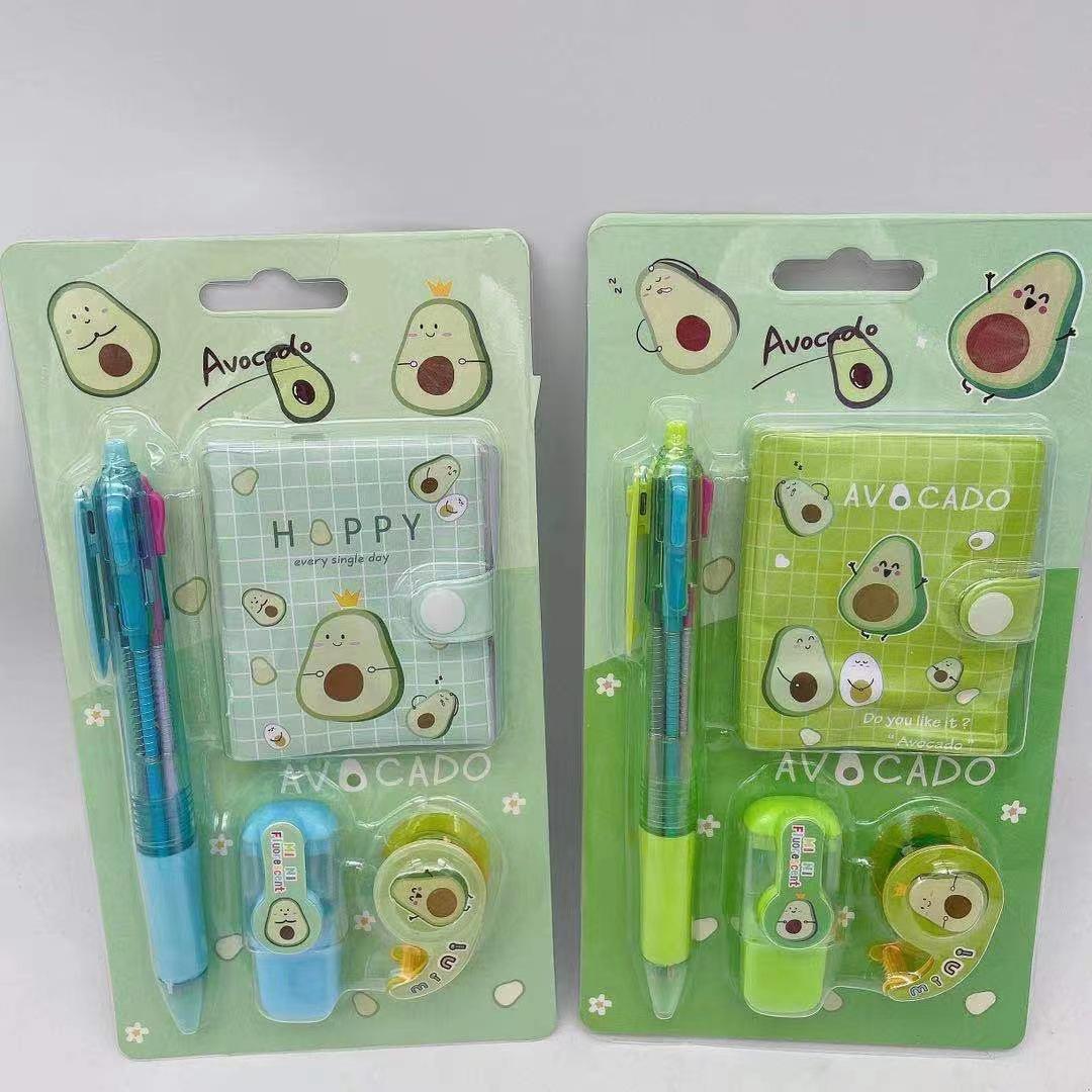 Sanrio Kuromi, Pompompurin & Cinnamoroll Pen & Notebook Set with Highlighter Tape & Stickers