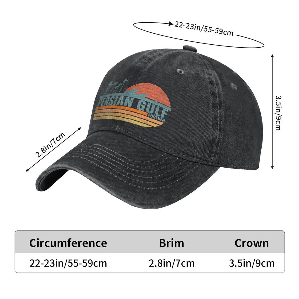 Persian Forever Heritage Arabian Iranian Baseball Cap Sunset Distressed Washed Hats Outdoor All Seasons Travel Soft Sun Cap