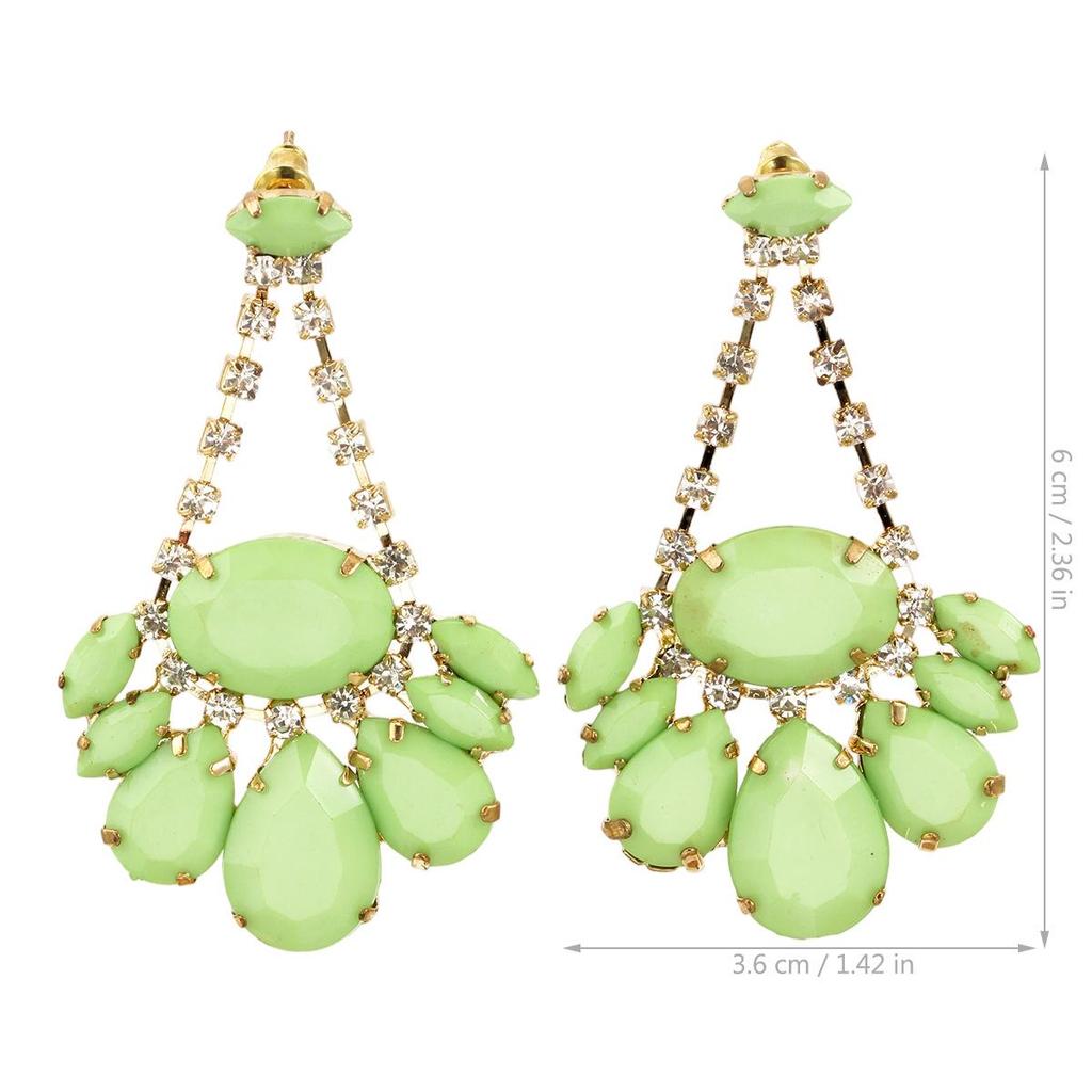 Luxury Baroque Style Crystal Teardrop Earrings for Women