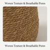 Handwoven Seagrass Plant Basket with Plastic Liner Natural Material Storage Container for Indoor Use Floor Decorative Pot Cover