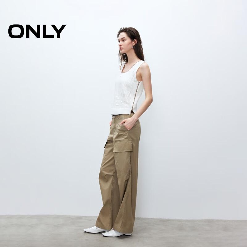 ONLY Women's Soft Hollow-Out Knit Vest Top