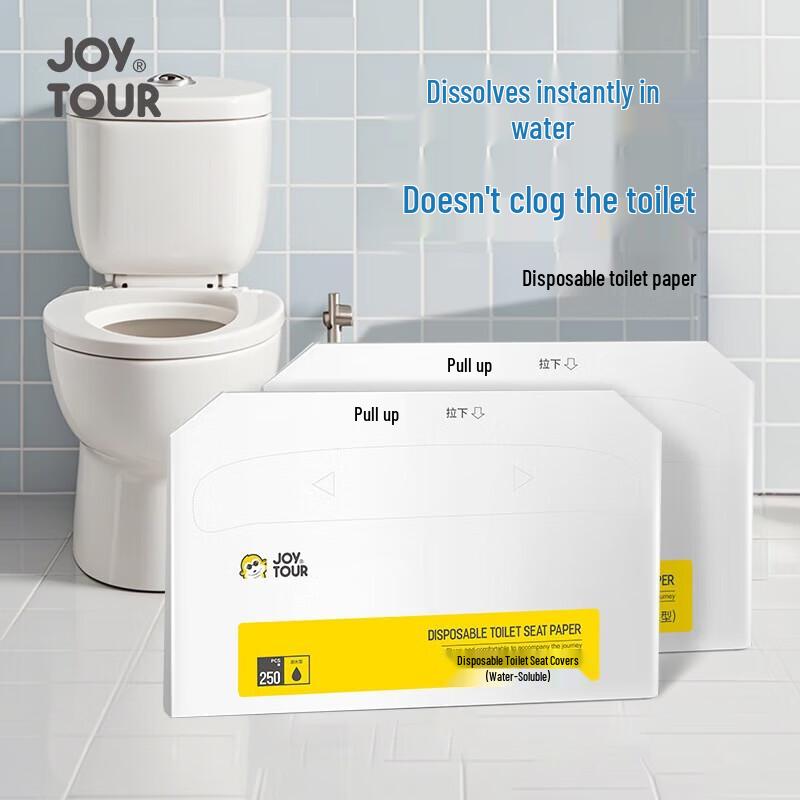 JOYTOUR Disposable Toilet Seat Covers 1 Pack (250 Sheets Each)