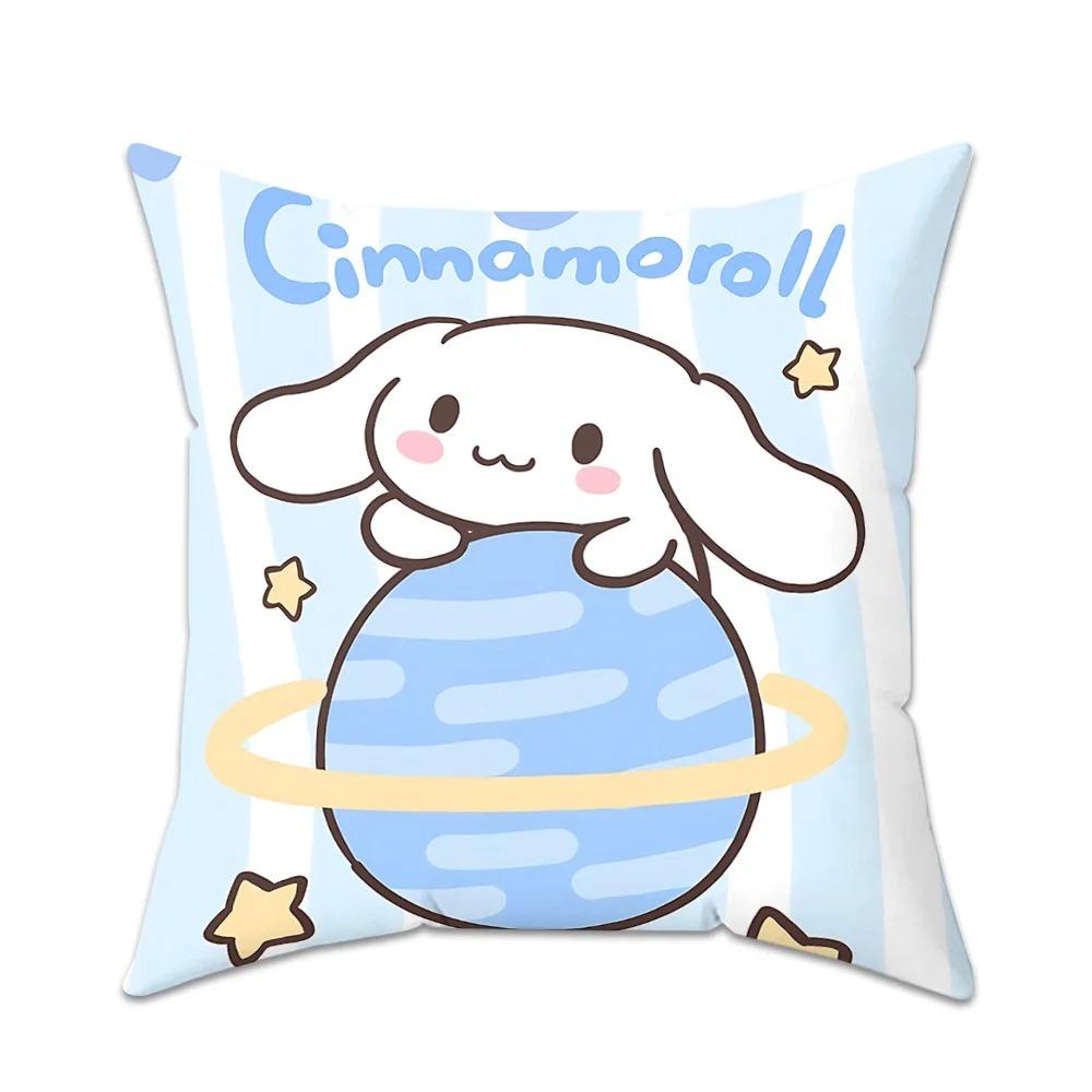 

Home Decor Adorable Sanrio Character Cushion Covers Pattern Cushion Cover Suitable For Sofa Bedroom Car Pillow Cover 16x16Inch