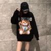 Women's American Cartoon Oversized Sweatshirt - Autumn Winter 2024 Korean Style, High-End, Round Neck.