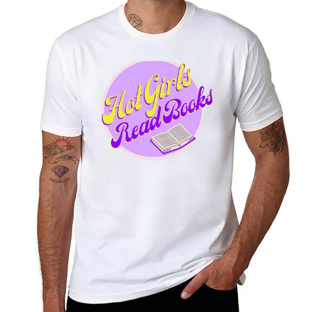 Hot Girls Read Books Tshirt Street Style Casual Tee Shirt