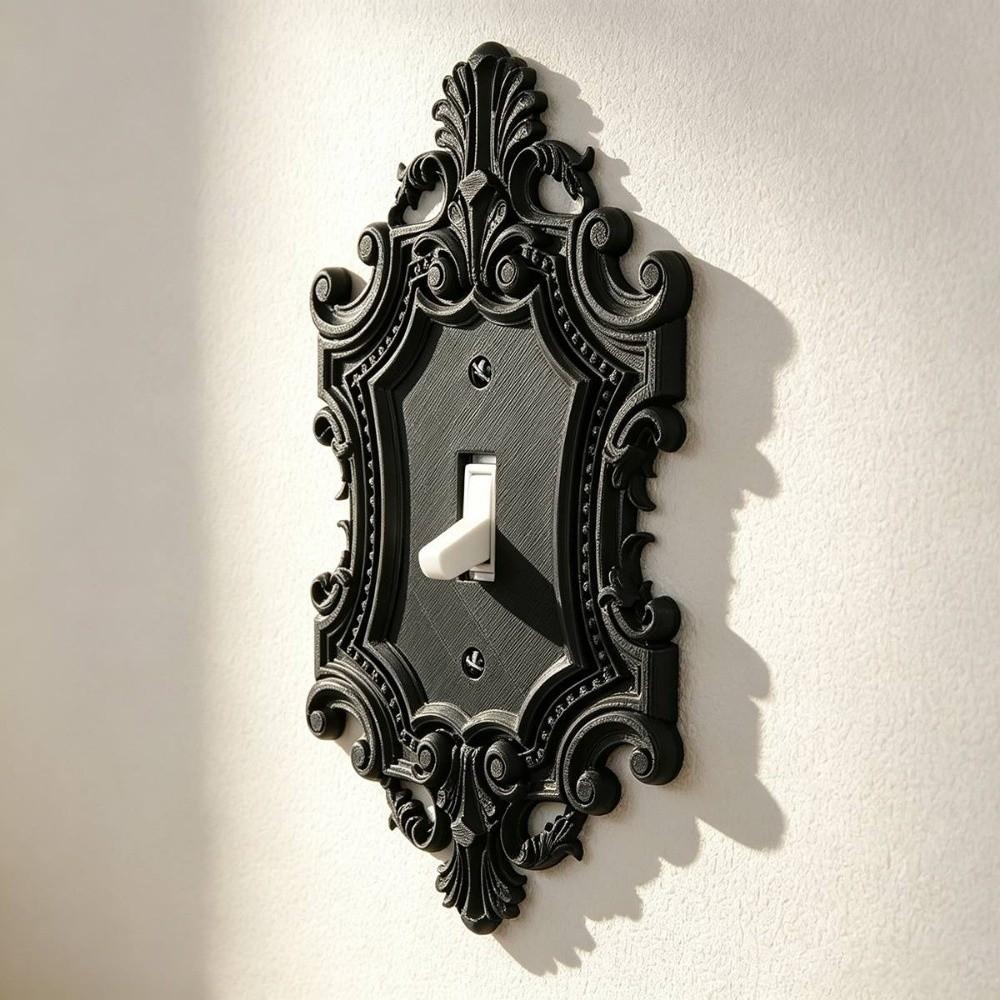 Plastic Vintage Light Switch Cover Toggle Light Decorative Wall Switch Frame  Interior Decoration