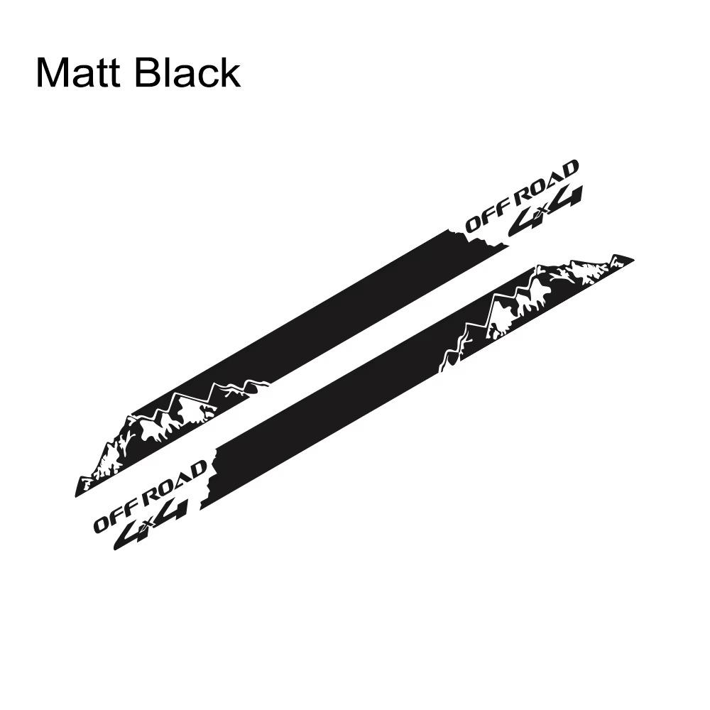 Car Mountain Styling Stickers Pickup Door Side Decals Truck Graphics 4X4 Off Road Custom Vinyl Decor Cover Auto Accessories