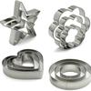 12-Piece Stainless Steel Cookie & Cake Cutter Set for DIY Baking