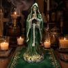 Ornamento Giorno dei Morti Scheletro Pregante Gotico Statua, Figurine in Resina di Halloween, Santo Spettrale Scultura Regalo Personalizzato per le Feste per Scrivania
