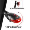 Bicycle Laser Parallel Line Taillight Waterproof Mountain Bike 2 Lasers Starry Sky 5LED Laser Taillight Safety Warning Taillight