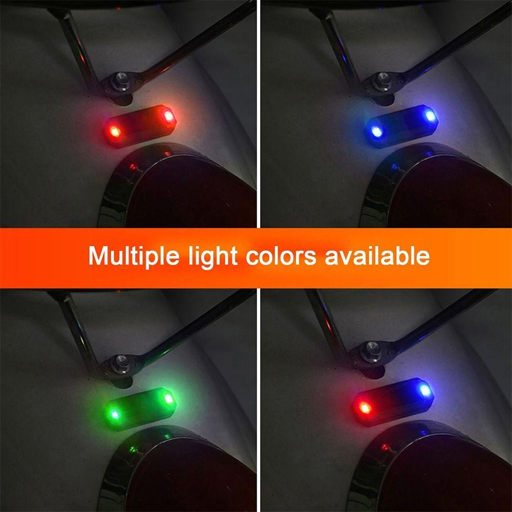 New Tail Light Night Ride Car Solar LED Light Mini Anti-Theft Caution Lamp Strobe Warning Light