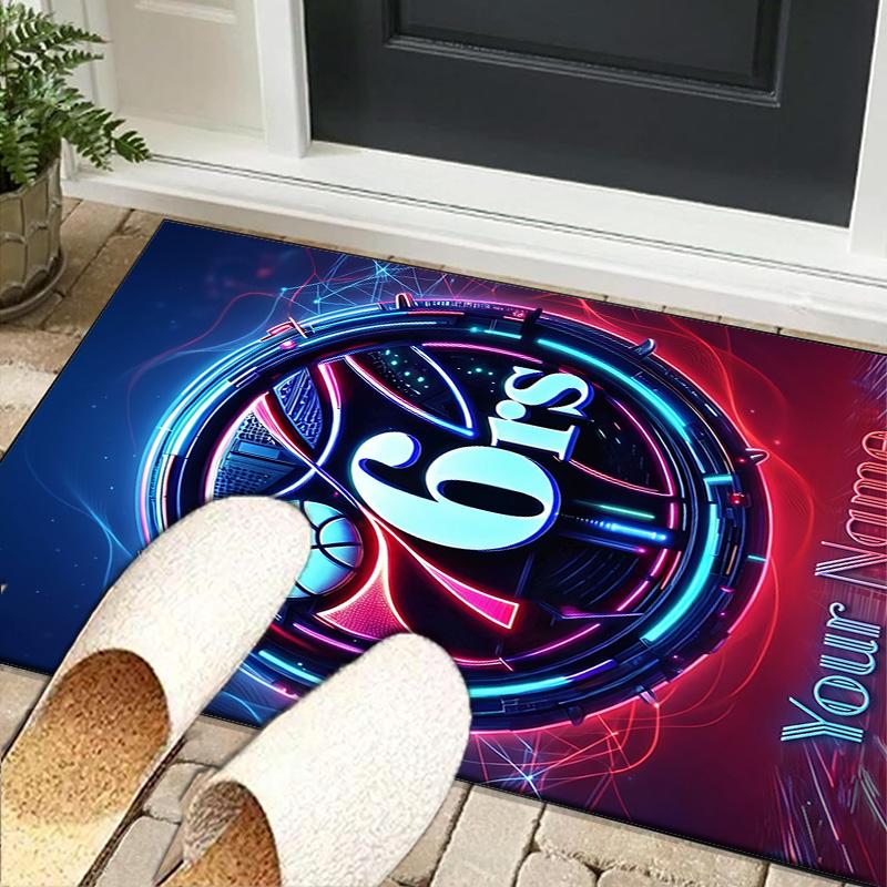 Custom NamePhiladelphia Basketball Team Carpet, Indoor Rug, Chair Rug, Living Rooms, Doormat Made From Polyester Home Decor Birthday Christmas Gifts