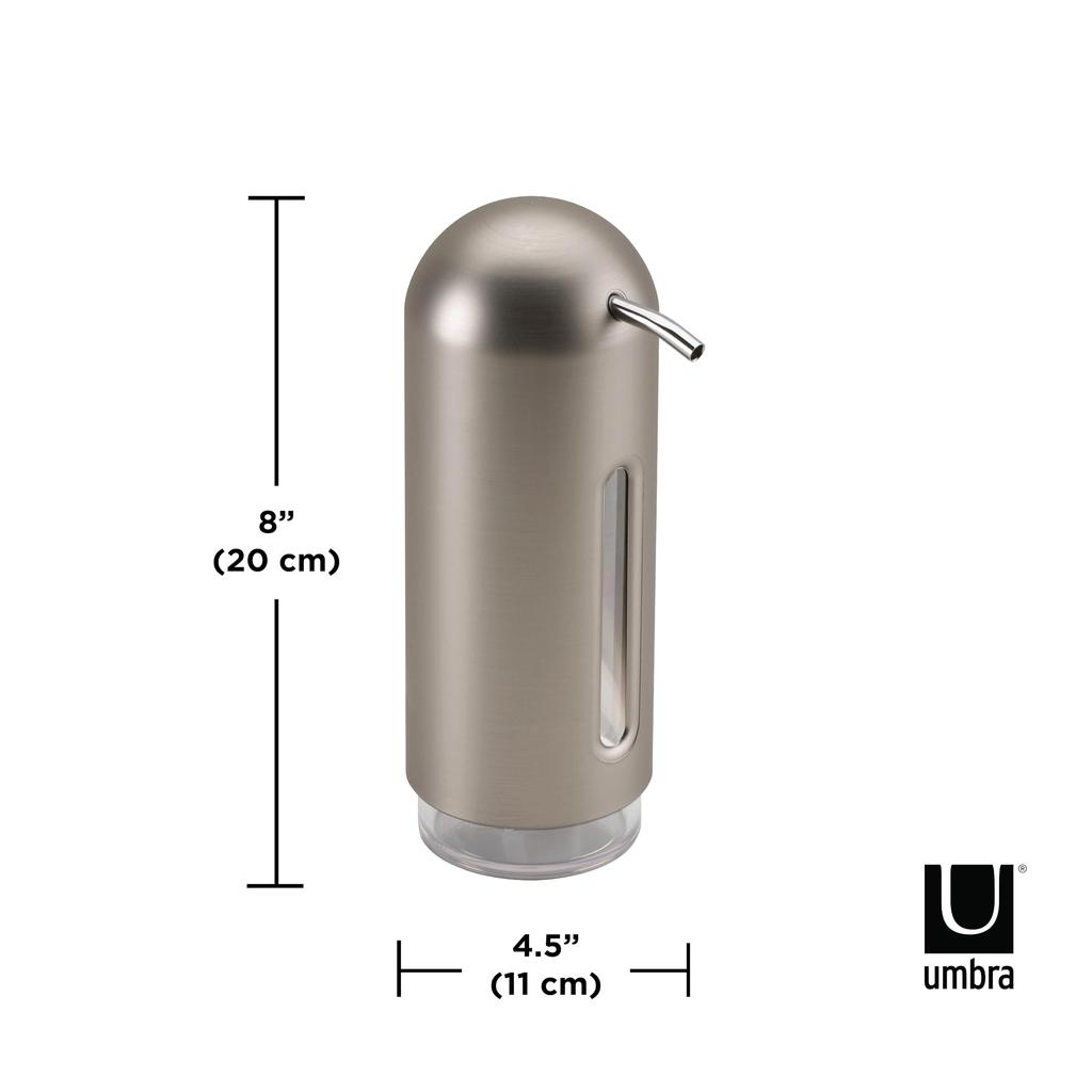Umbra Hand Soap Pump for and Office Virus and Infection Penguin 2330190410 Dispenser, 350ml, Bottle, Kitchen, Bathroom, Entryway, Use, Prevention,