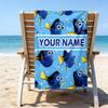 1pc Nemo2 Beach Towel with Custom Name, Beach/Swimming/Bath/Picnic/Camping Towel, Suitable for Seaside Beaches