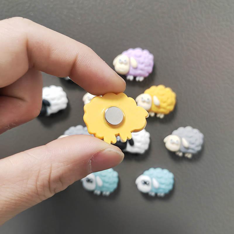 6 Stück Cartoon Schaf Kühlschrankmagnete Heimdeko Ornamente Kühlschrankdekoration Whiteboard Po Nachricht Aufkleber