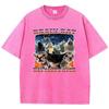 T Shirt Vintage Washed Cotton T-Shirt Graphic Brain Rot Has Taken Over Cat Graphic Tee Casual Streetwear Spring Summer Fall