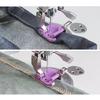 Sturdy Steel Quilting Presser Foot Extended Flatbed Sewing Attachment Advanced Cloth Guidance Expert Tailoring Accessory