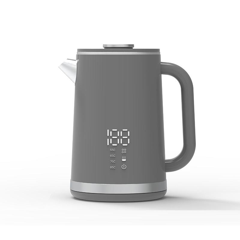 

Электрический чайник большой емкости с цифровым дисплеем, постоянной температурой и двойным слоем, предотвращающим ожоги EU 2-pin