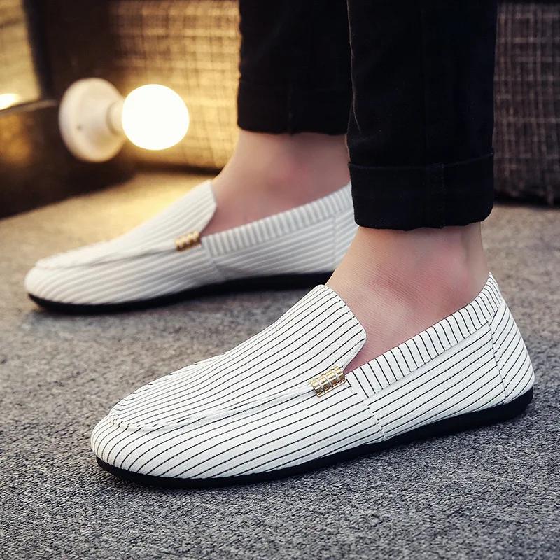 Trend Men Casual Shoes Non-slip Man Flats Comfortable Slip-on Moccasin Driving Shoes Lightweight Men Shoes Breathable Zapatillas
