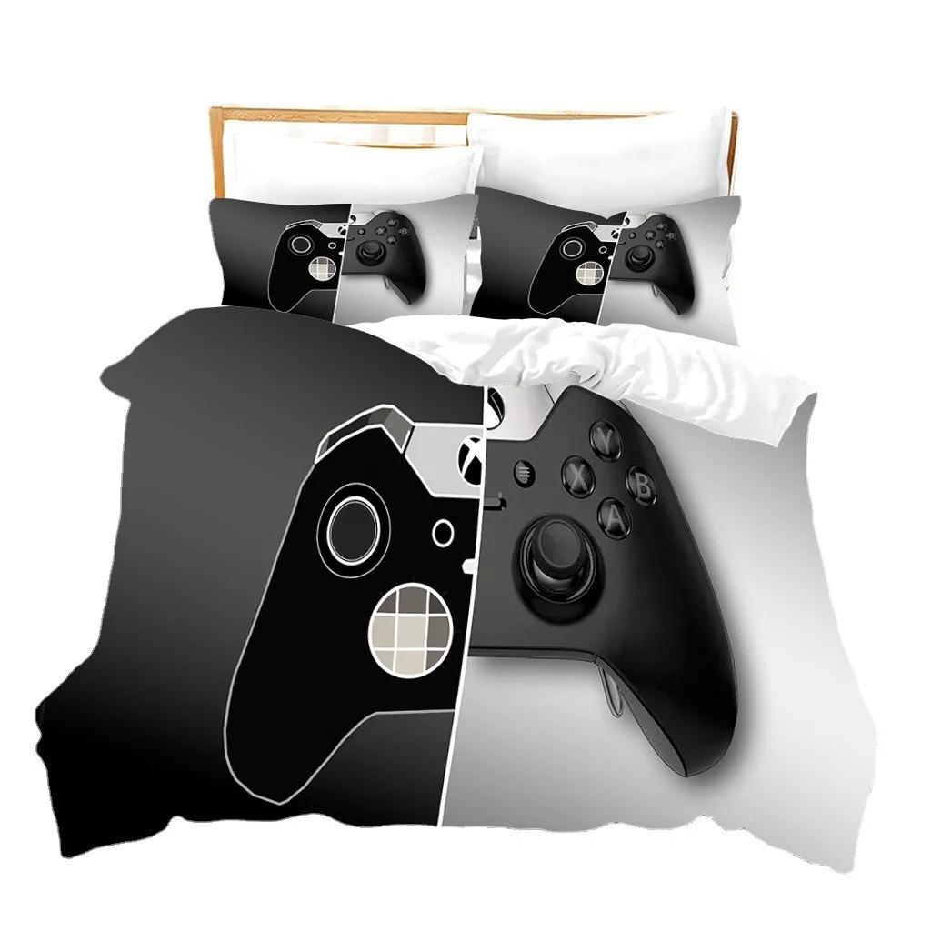 Comforter Play Games Beddings Sets White 3D Print Quee Video Games For Boy Double Bed Set Comforter For Teen Man
