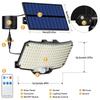 256 LED Solar Outdoor Lights with Motion Sensor 5m Cable IP65 Waterproof Flood Security Lights for Yard Garage Lighting