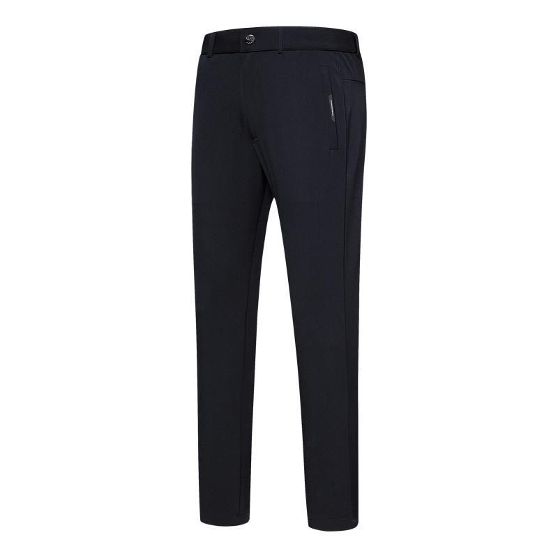 Men's Quick-Dry Sports Casual Pants with Zipper Pockets - Plus Size, Loose Fit, Straight Leg, 2023 Spring/Autumn Collection