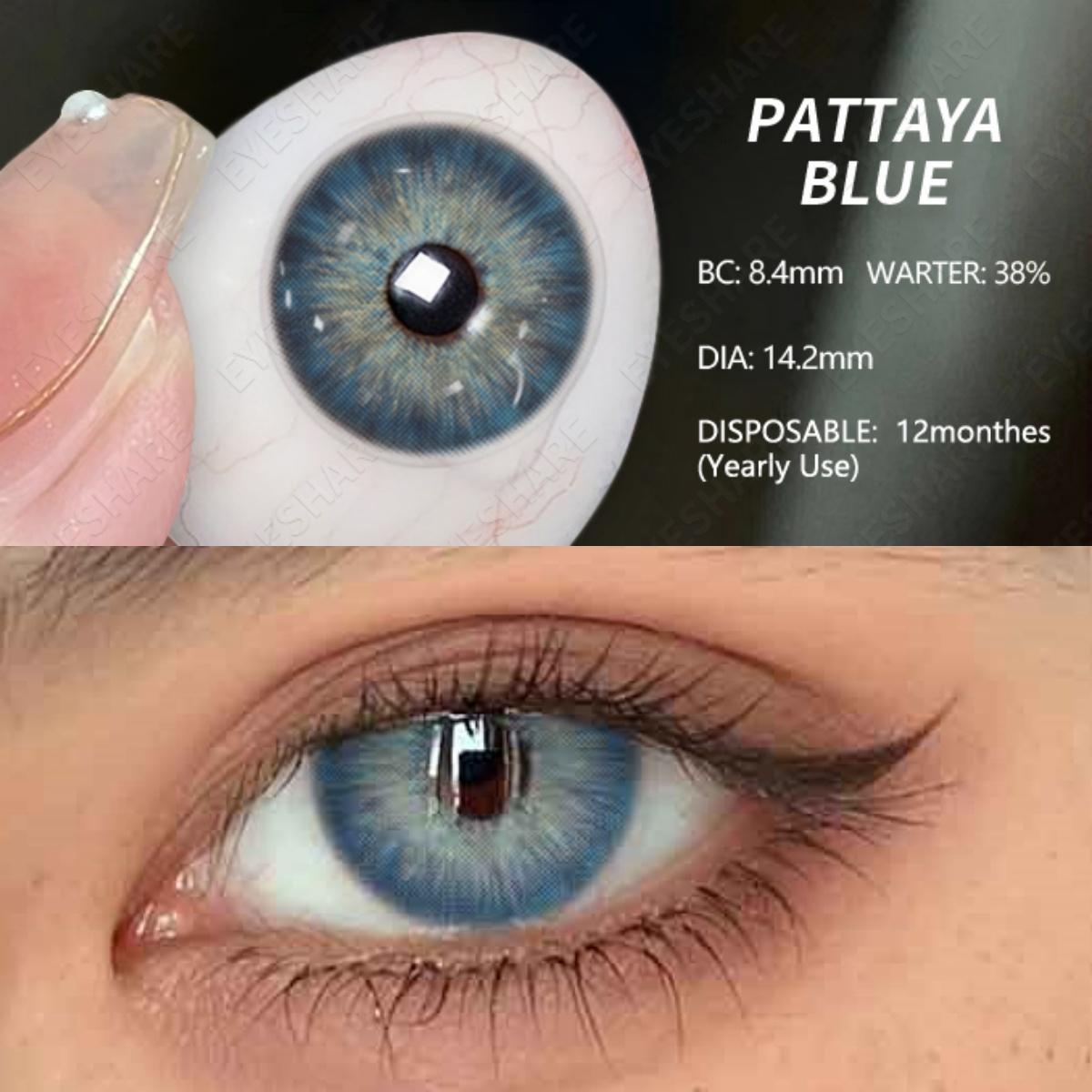 

EYESHARE Цветные контактные линзы Модные синие мягкие линзы 2 шт. Коричневые натуральные изысканные линзы Зеленые контактные линзы Серые линзы