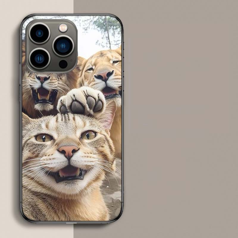 Kat Vakantie Telefoonhoesje Voor Iphone 17 Air 15 Pro 14 Plus 16 Pro Max 17E 16E 12 13 Mini 11 Cover Schattige Fundas