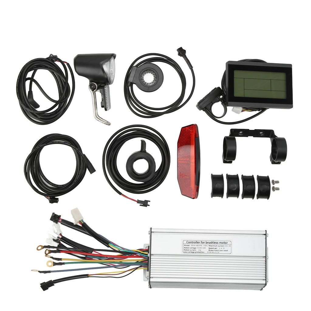 Electric Bike Conversion Kit LCD3 Meter 30A Sine Waving Control System for 48V 1000W Motor