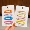 Colorful Teardrop Oval Hair Clips for Women - Stylish Side Bangs & Wavy Hair Accessories