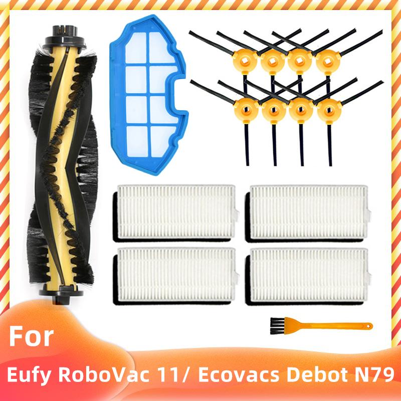 Pour Eufy RoboVac 11/11C Ecovacs Debot N79 N79S DN622 CONGA EXCELLENCE 990 Pièces de Rechange Brosse Principale Latérale Filtre Hepa Accessoires