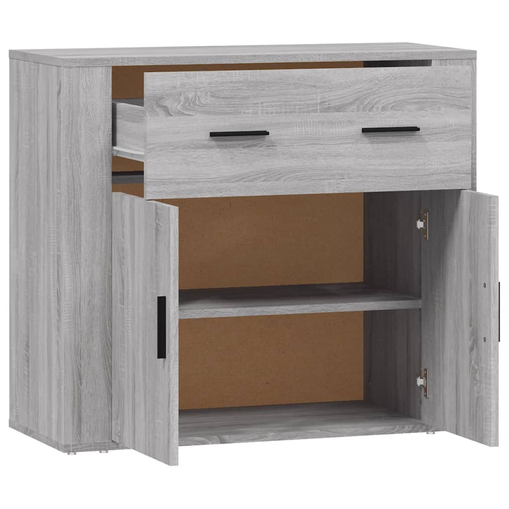 Vidaxl Cabinet, Sonoma Grey Oak, 80X33X70 Cm, Wood-Based Material