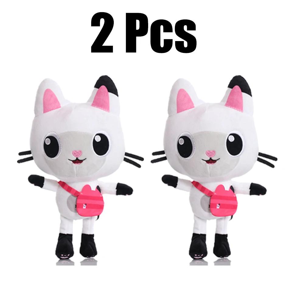 25cm 2 or 8Pcs Gabby doll house plush toy cartoon stuffed animal mermaid cat mermaid plush doll children's Christmas gift